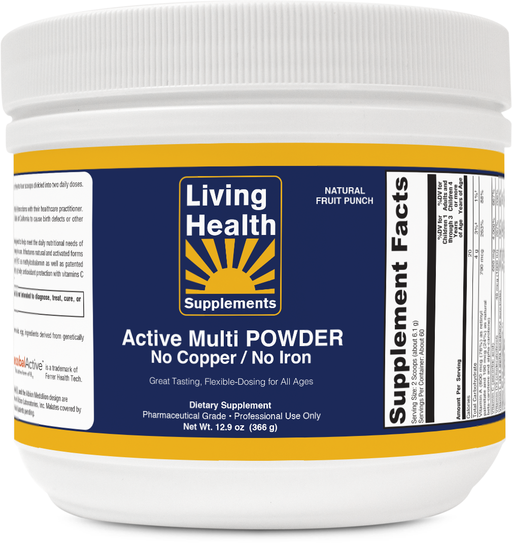 Active Multi POWDER, no iron/no copper - Living Health Market